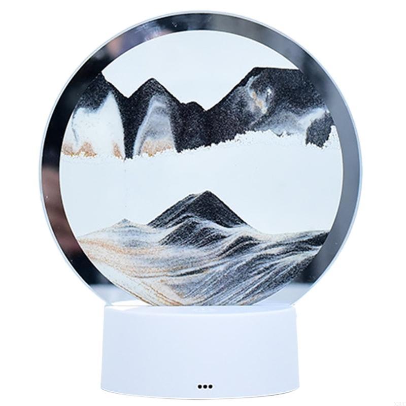 

Mesmerizing Sand Lamp DynamicDesk Decoration, USB/Battery Operated Colorful X3UC