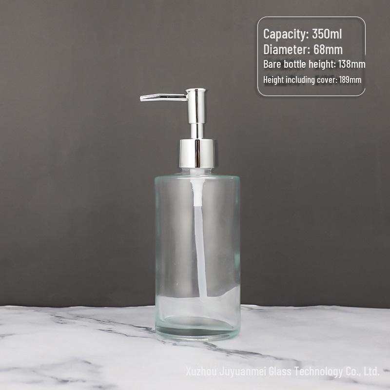 Nordic Style Glass Lotion & Soap Bottle for Home, Hand Sanitizer, and Hotel Shower Gel