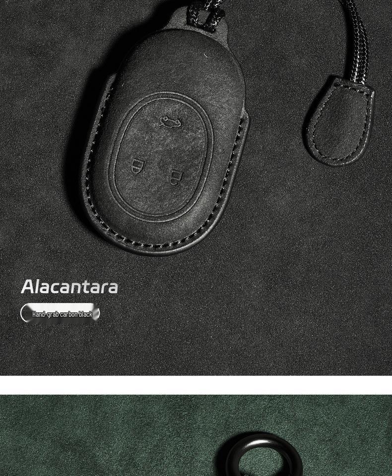 Nio Schlüsselhülle: Kompatibel mit ET5, ET7, ES6, ES7, ES8, EC6 - Nubuk Auto Schlüsselhülle mit Schnalle