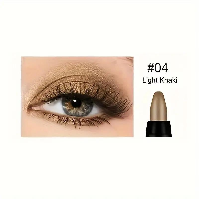 Vibrant Multicolor Eyeshadow Stick Long-Lasting Shimmery and Glittery Eye Makeup Easy-to-Apply Smudge-Proof and Waterproof Eye Shadow Pencil