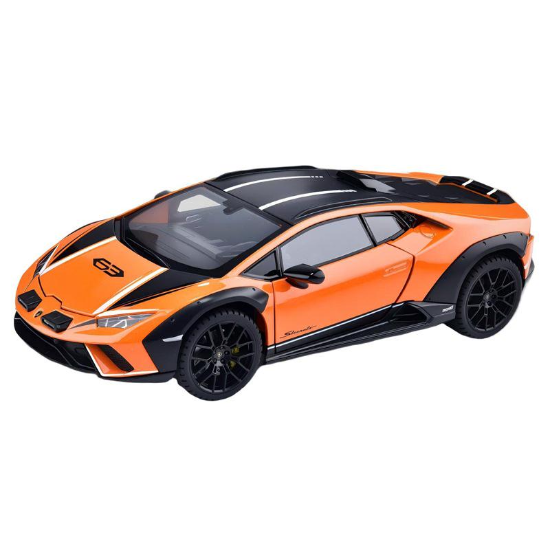 Black Mamba H2603 Lamborghini Alloy Car Model: Pull-back with Sound, Light, and Suspension for Kids