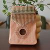 Mahogany 21-Note Thumb Piano - Compact Wooden Kalimba Instrument