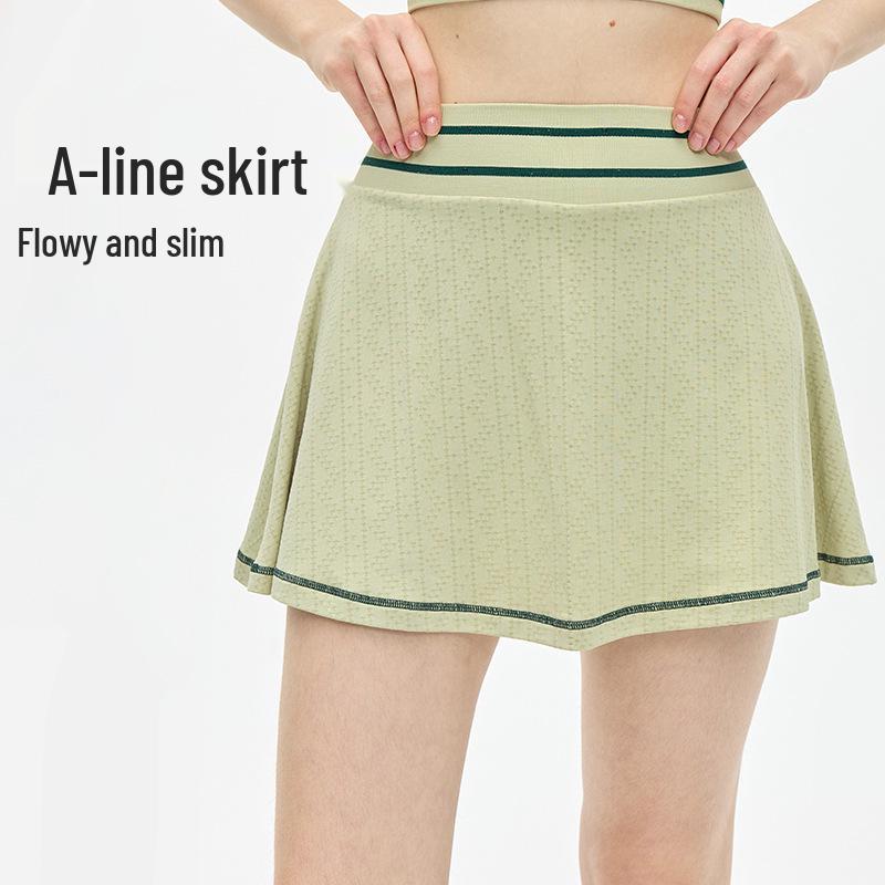 High-Waist Summer Tennis Skirt: Fashionable, Anti-Exposure, Ideal for Outdoor Running and Fitness