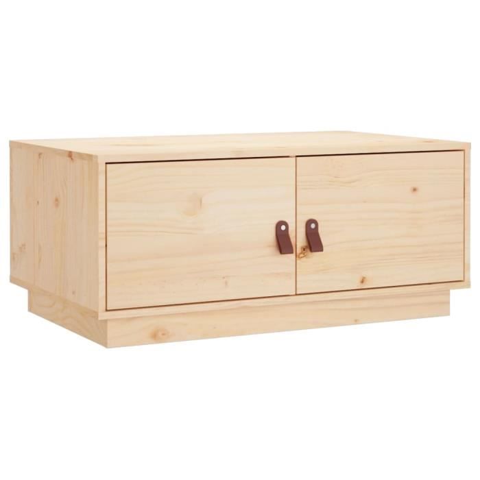 VidaXL Coffee Table 80x50x35 Cm Solid Pine Wood 818250