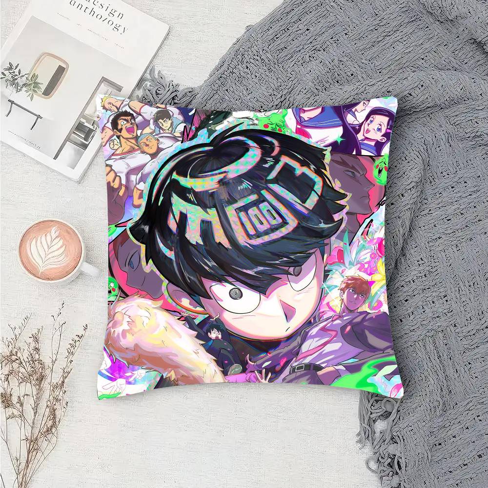 Shigeo Kageyama Manga Mob Psycho 100 Pillow Case Sofa Cushion Cover Room Home Decoration