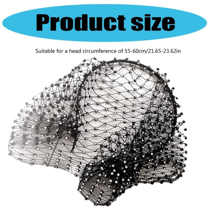 Kreatives Netz-Gesichtsschleier-Stirnband Stilvolles Kopfschmuckstück Funkelnde Braut-Strasssteine Für Brautparty Hochzeitsaccessoires