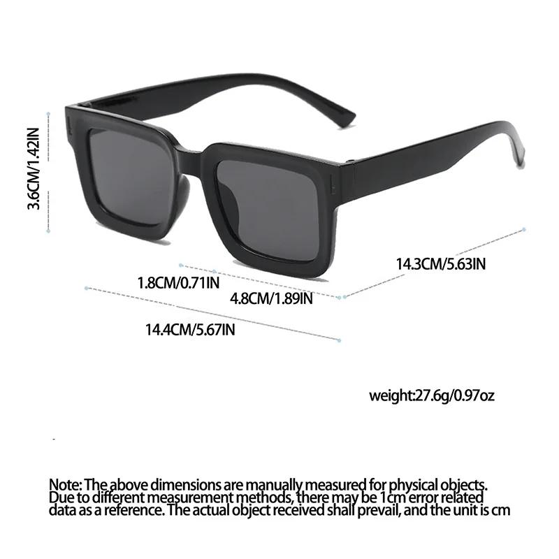 Women Retro Square Sunglasses Fashion Colors UV Protection Outdoor Sun Glasses Versatile Eyewears for Women Men