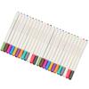 24Pcs Metallic Marker Pens 24 Colors for Photo Album Black Paper Card Making Rock Art Painting