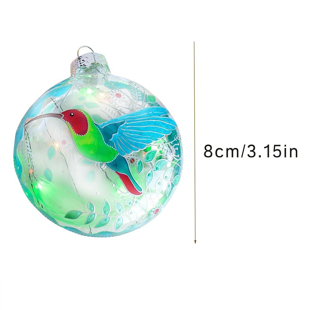 2022 X Mas Bird Christmas Tree Hanging Decoration Christmas Party Pendant Acrylic Planar Balls Gift