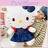 Hello Kitty Cowboy Dress Plush Toy With Fiber Cotton Filling For Birthday Gift