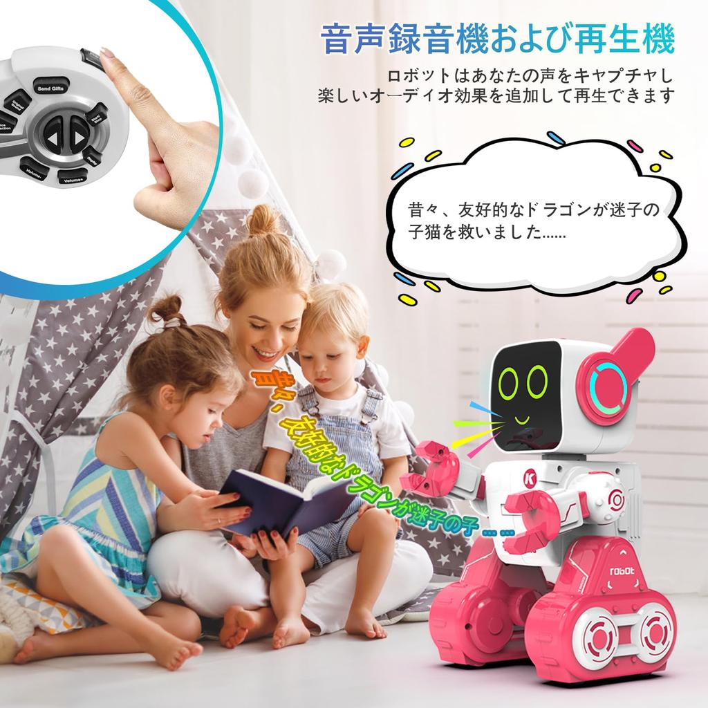 Ferngesteuertes Roboter-Spielzeug für Jungen und Musikalisches Beliebtes Kinderspielzeug Beinhaltet Schweinchen Sprechend Beweglich Transportiert Haustier Englisch Pädagogisch USB Perfektes Geschenk für