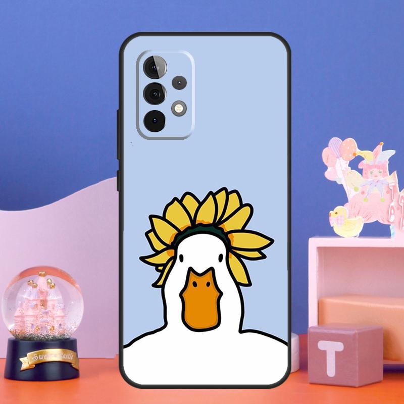 Cartoon Cute Animal Duck Case For Samsung Galaxy A55 A16 A26 A36 A56 A54 A34 A14 A15 A35 A52 A12 A32 A13 A33 A53 A17
