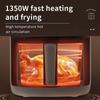 Intelligenter 4,5L Glas-Heißluftfritteuse – Sichtbares Garen, Leicht zu reinigen, Multifunktionaler All-in-One Elektrischer Frittierer für Zuhause