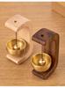 Japanese-Style Solid Wood Doorbell with Suction Cup - Entry Alert & Wind Chime Door Hanger