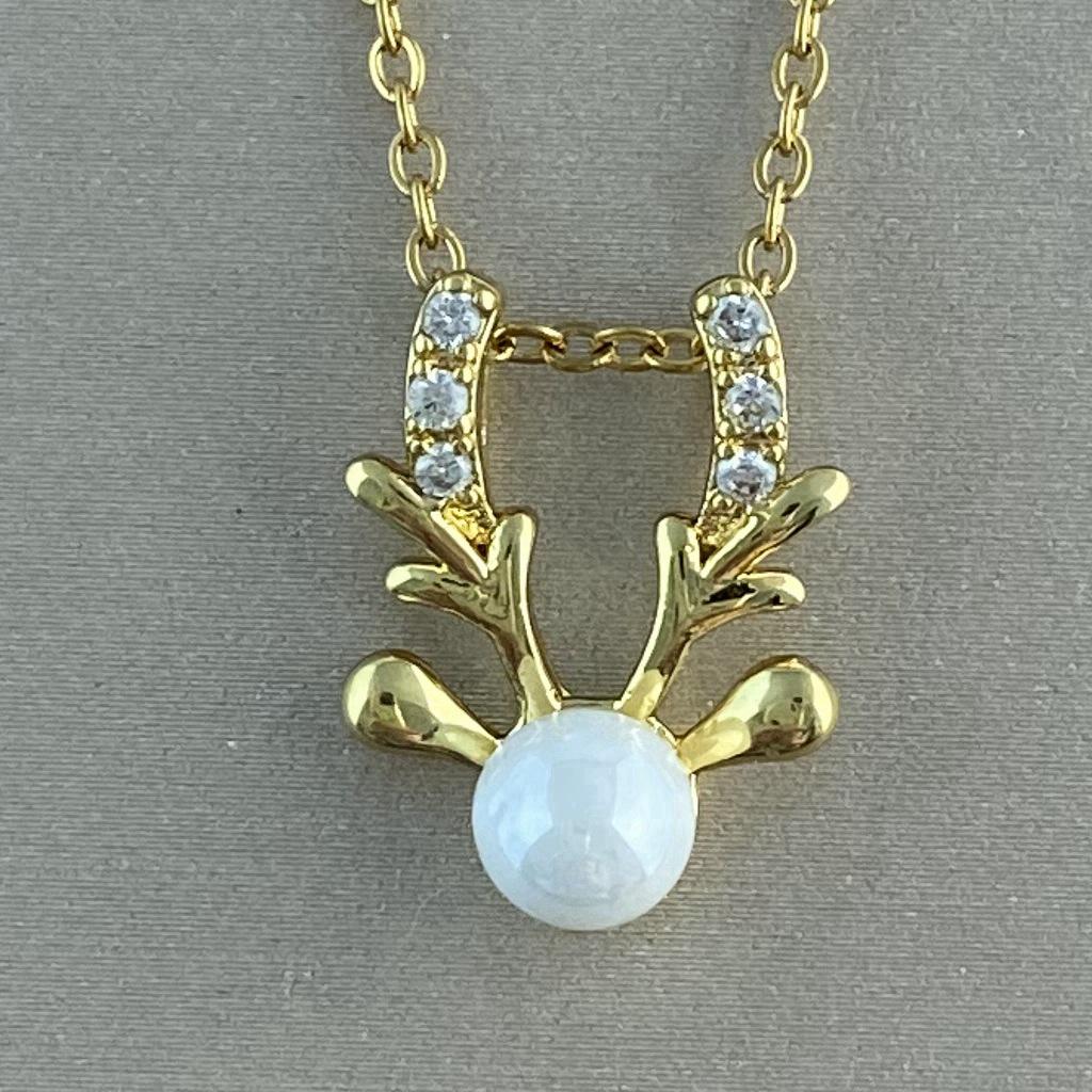 Gold-Plated Titanium Pendant with Cat's Eye Stone, Fox Pixiu, Clover, Butterfly, Peace Buckle