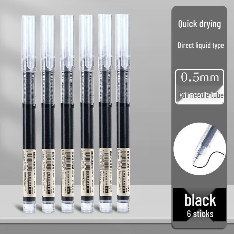 Xuedele Sneldrogende Balpen: Gelinkt, Zwarte/Rode Opties, Volledige Naaldpunt, Op Waterbasis.