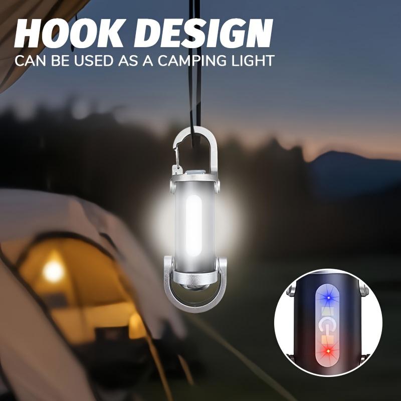 LED Portable Keychain Mini Flashlight Multifunctional Floodlight with Hook Suitable for Hiking, Reading, Fishing, Camping, and Emergency Use