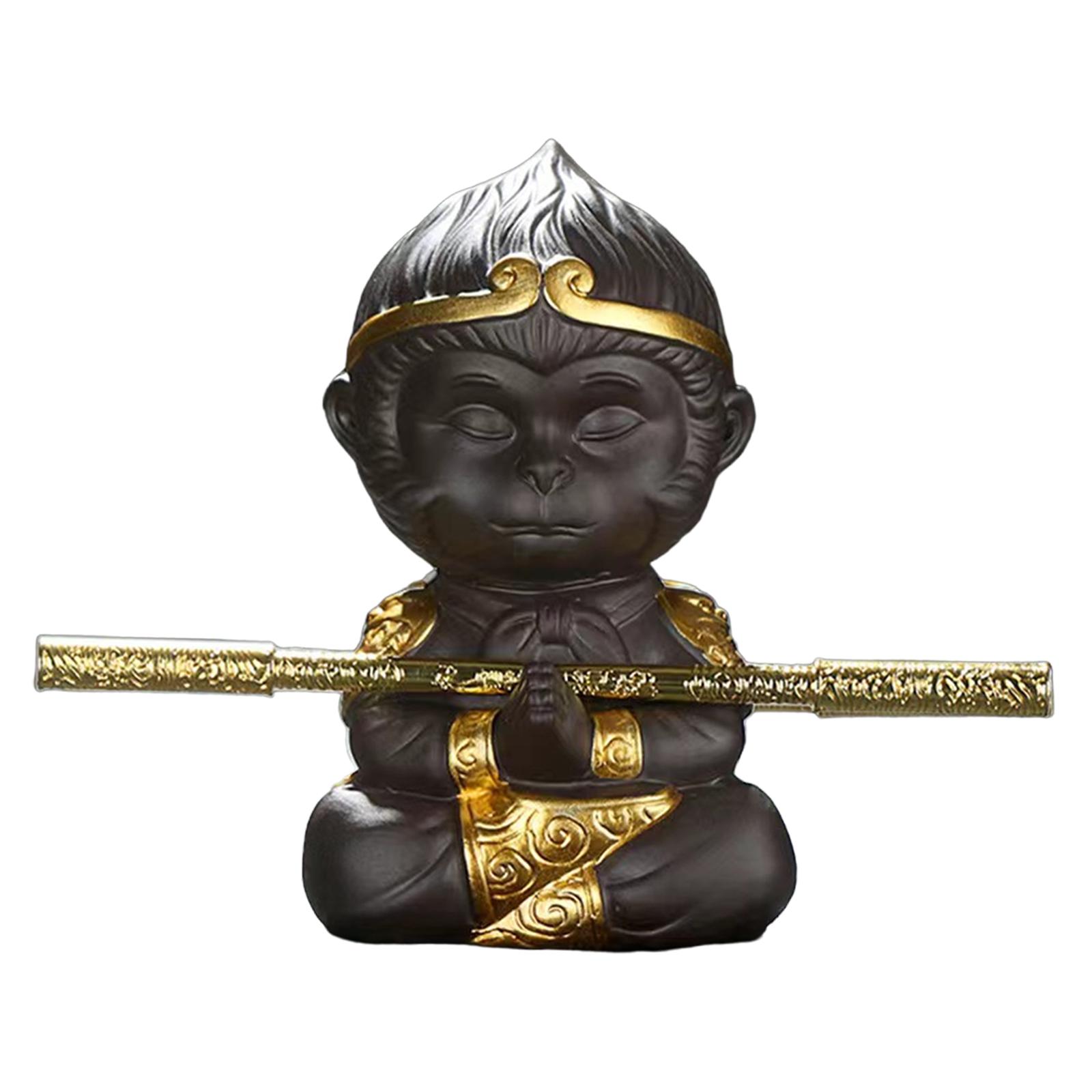 

Статуэтка Чайная скульптура домашнего животного Маленький орнамент Статуя для стола Офис Домашняя чайная комната Декор