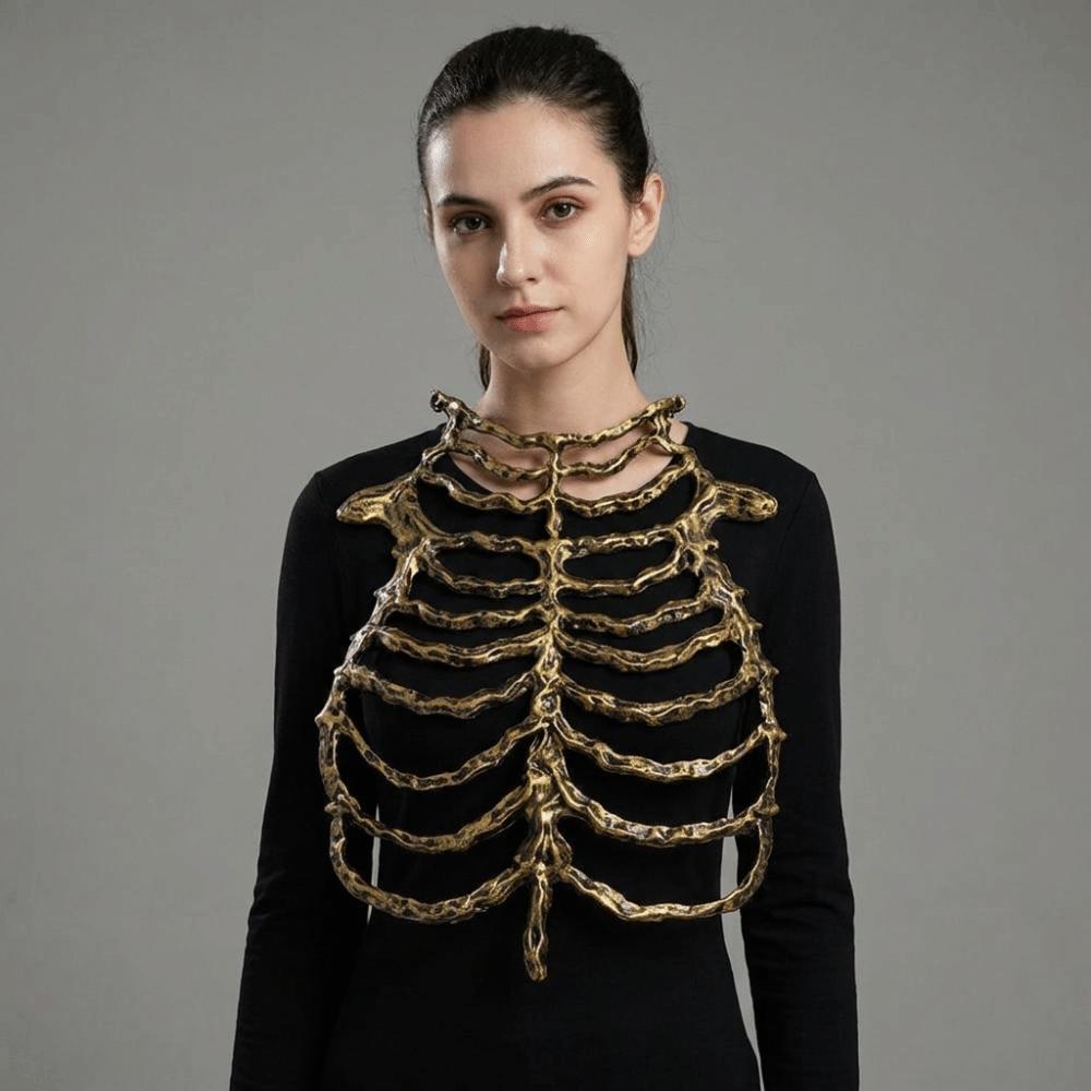 Chain Hollow Skeleton Hollow Bone Costume Prop Comfortable Skeleton Frame  Holiday Dress