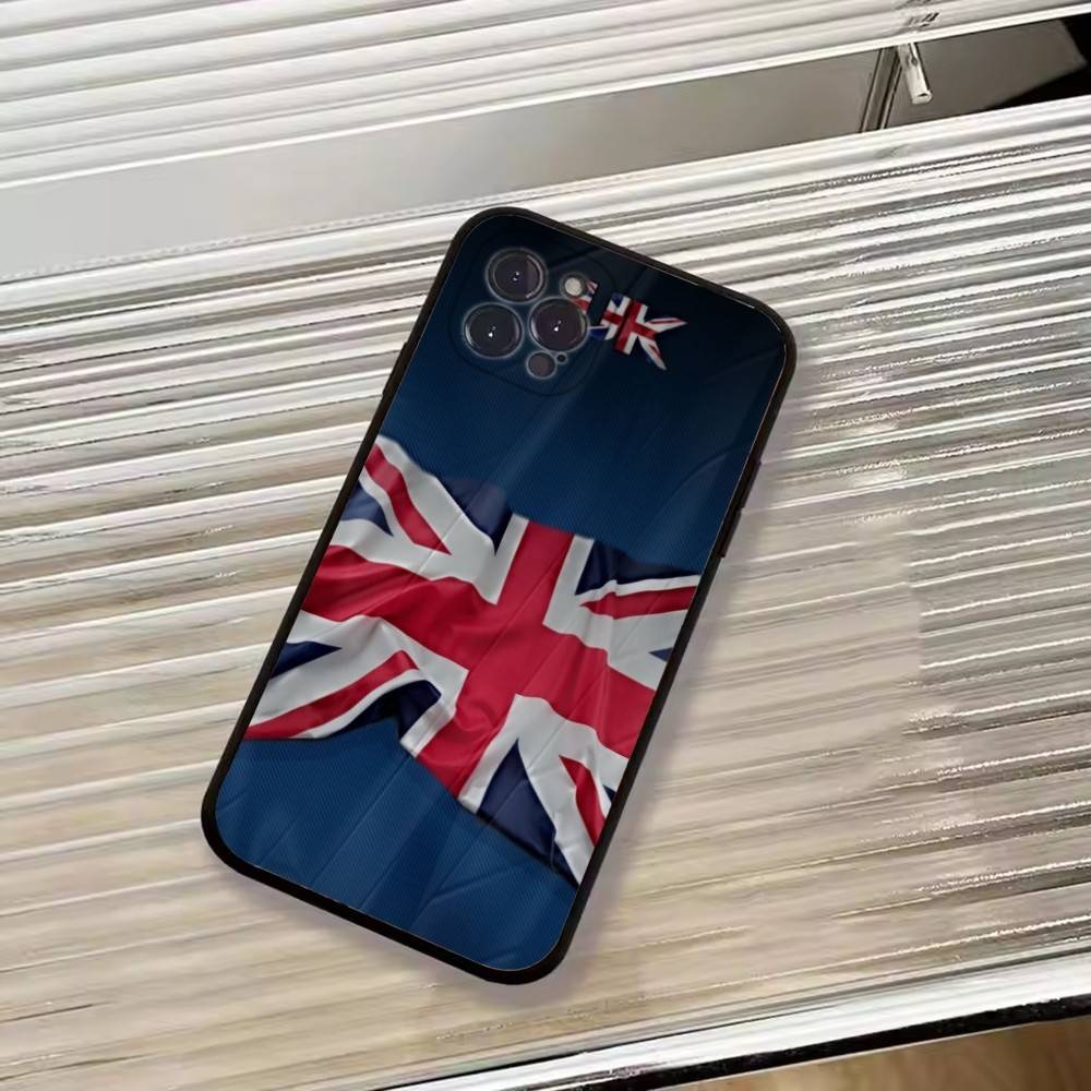 England F-Flag Football Wettbewerbe Cheer Handyhülle Für iPhone 17,16,15,14,13,12,11 Plus,Pro Max,XS,Weiche Silikon Schwarze Hülle