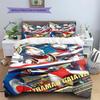 Three-piece cartoon Ultraman Tiga printed bedding set,(1*Duvet Cover + 2*Pillowcase, Without Core) suitable for bedroom use.