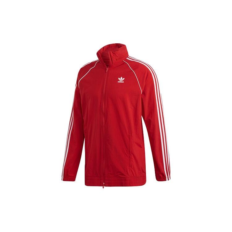 adidas originals Casual Sports Hooded Jacket Red Men s DV1587 L