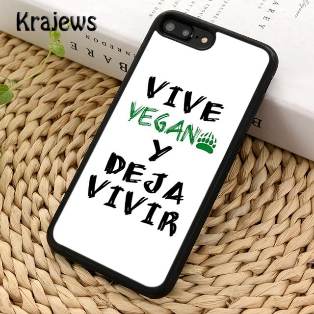 Krajews VEGAN ZITATE LIEBE VEGGIE Weiche Handyhülle Cover Für iPhone 14 5 6s 7 8 plus X XR XS 11 12 13 pro max Samsung S21 S22ultra