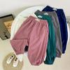 Pantalones de Chándal de Forro Polar para Niños de Estilo Coreano - Ropa Deportiva Casual