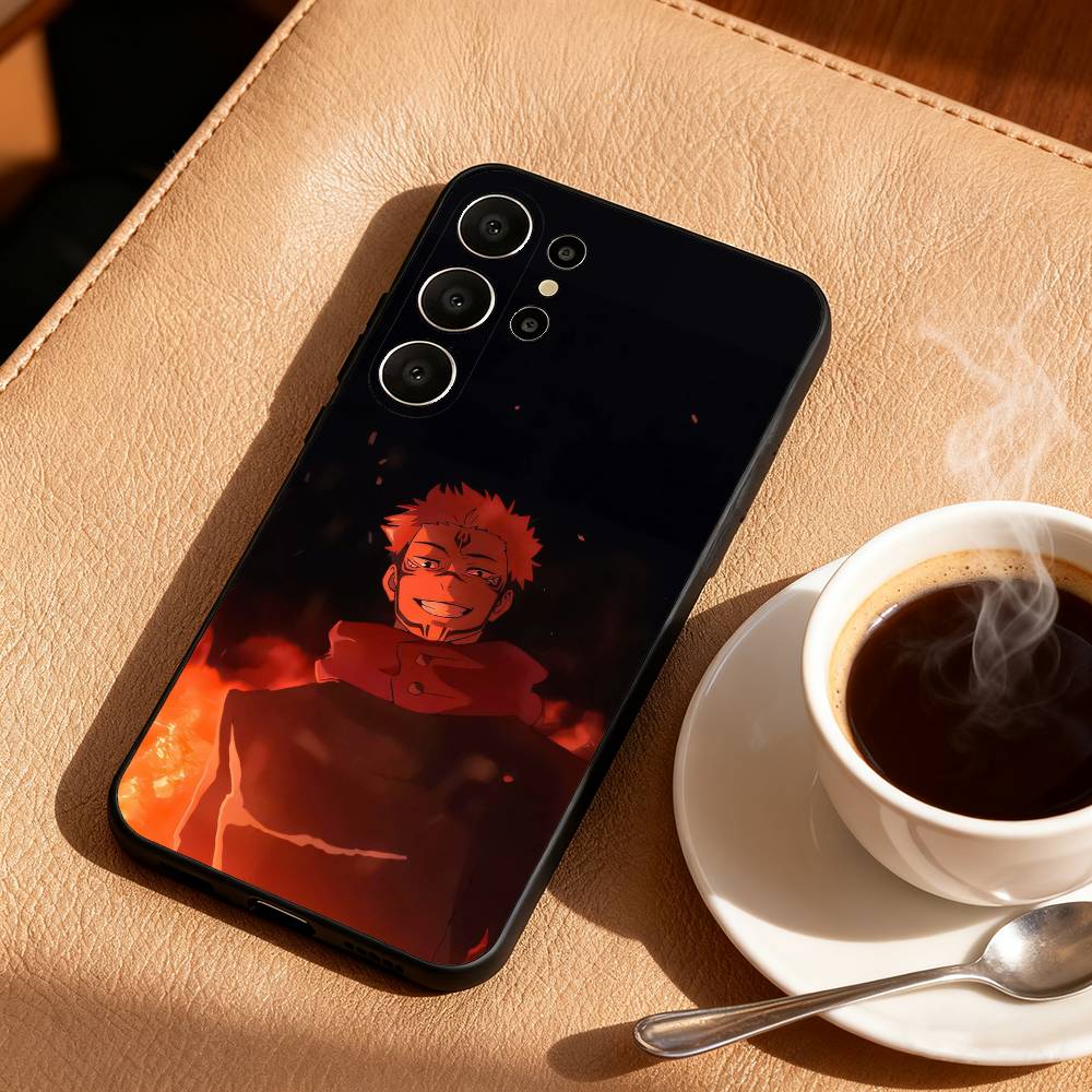 

Чехол для телефона J-Jujutsu K-Kaisen Gojo Sukuna для Samsung S26,S25,24,23,22,30,21,10,9,Ultra,Plus,Lite,FE Мягкий Черный Чехол Samsung S25ULTRA