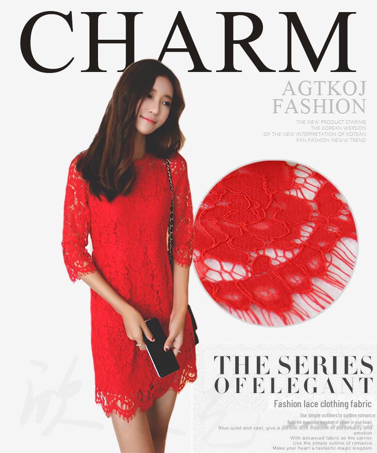 Hollow Tassel Eyelash Lace Fabric for Fashion Dresses