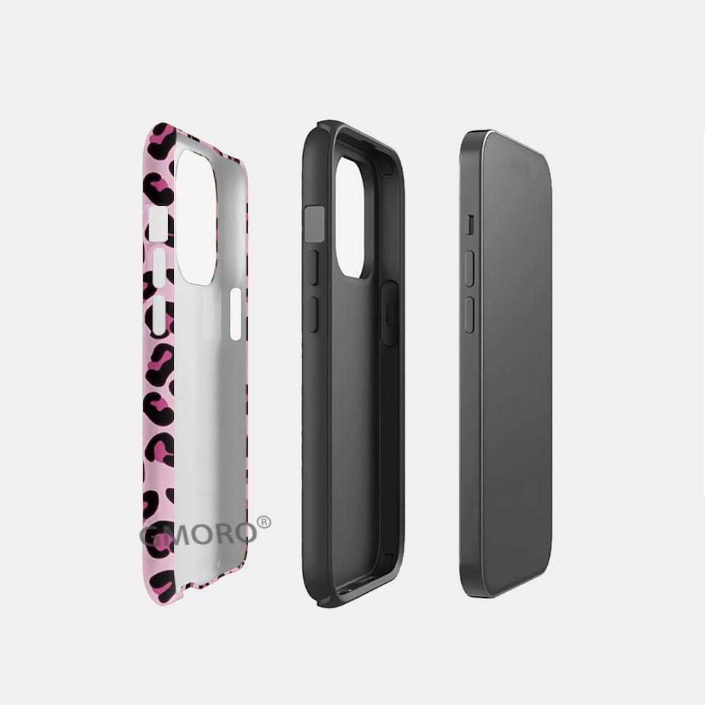 Foreign trade explosion Millennium Y2K wind leopard print mobile phone case iPhone11 two-in-one film magnetic case Apple 17pro