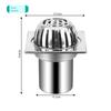 Stainless Steel Thickened Floor Drain with Plug-In Type, Elevated Rooftop Drain, Round Drain Cover, Anti-Clogging Drainage Floor Drain