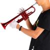 Brass Trumpet Music Wind Instrument with Assistant Tools Set (Red)