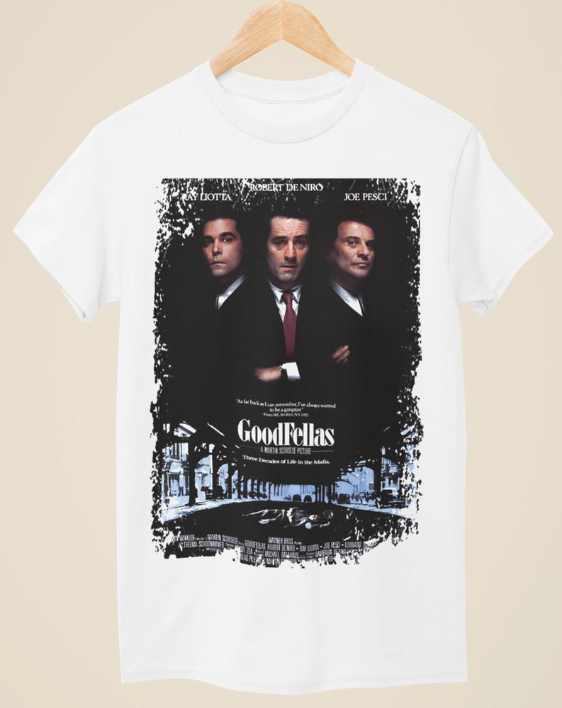 Goodfellas - Movie Poster Inspired Unisex White T-Shirt Unisex T-Shirt L