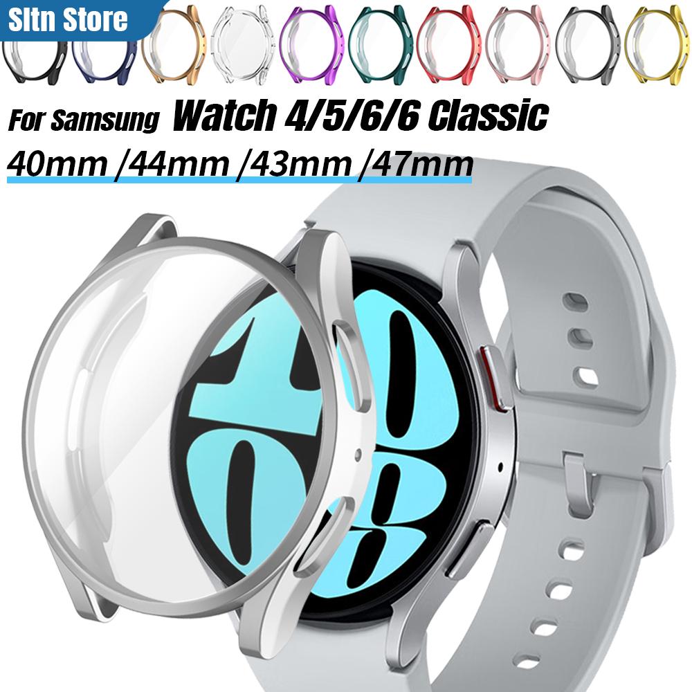 Case for Samsung Galaxy Watch 4 5 6 7 40mm 44mm Protector Soft Cover Silicone TPU Bumper Screen Protection Full Accessories
