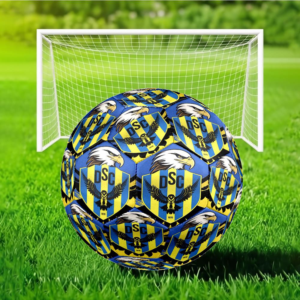 Duhok Sports Club Emblem Size 5 Soccer Ball, Suitable for Training and Matches, High-Elasticity, Wear-Resistant Material Gift for Fan
