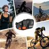 UNIQOCK Bicycle Saddle Bag, Waterproof, Compact, Compatible with Road Bikes, Cross Bikes, and Other Bicycles, Dry Bag, Cycle Bag, Rear Bag - Orange