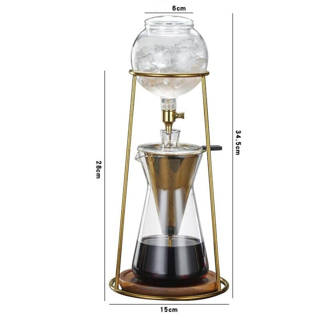 Ice Drip Coffee Maker Pitcher Iced Tea Making Accessories Adjustable Speed Pot Cold Brew
