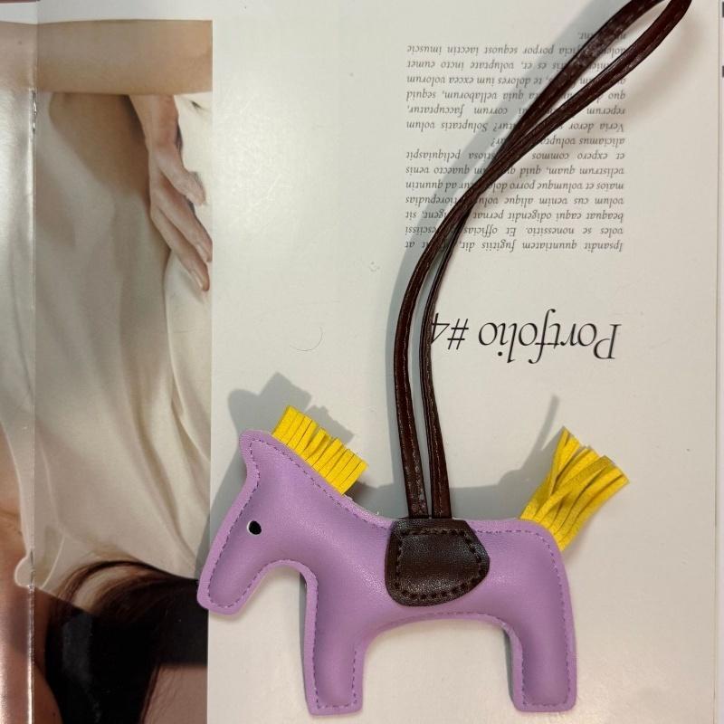 Mode PU Leder Mini Pony Anhänger Damen Tasche Hängende Dekoration Zubehör Cartoon Pferd Schlüsselanhänger Auto Schlüsselanhänger Geburtstagsgeschenk