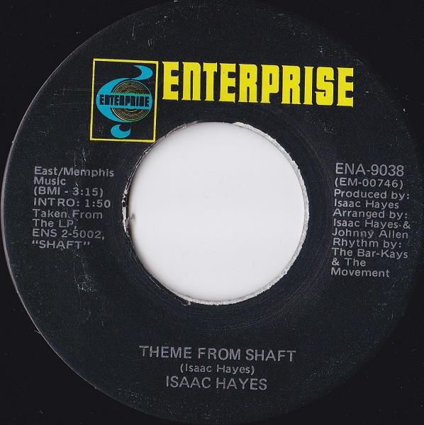 

7inch Record ISAAC HAYES - Theme From Shaft / Cafe Regio s ENA9038 Enterprise 1971 US Soul/Funk Used