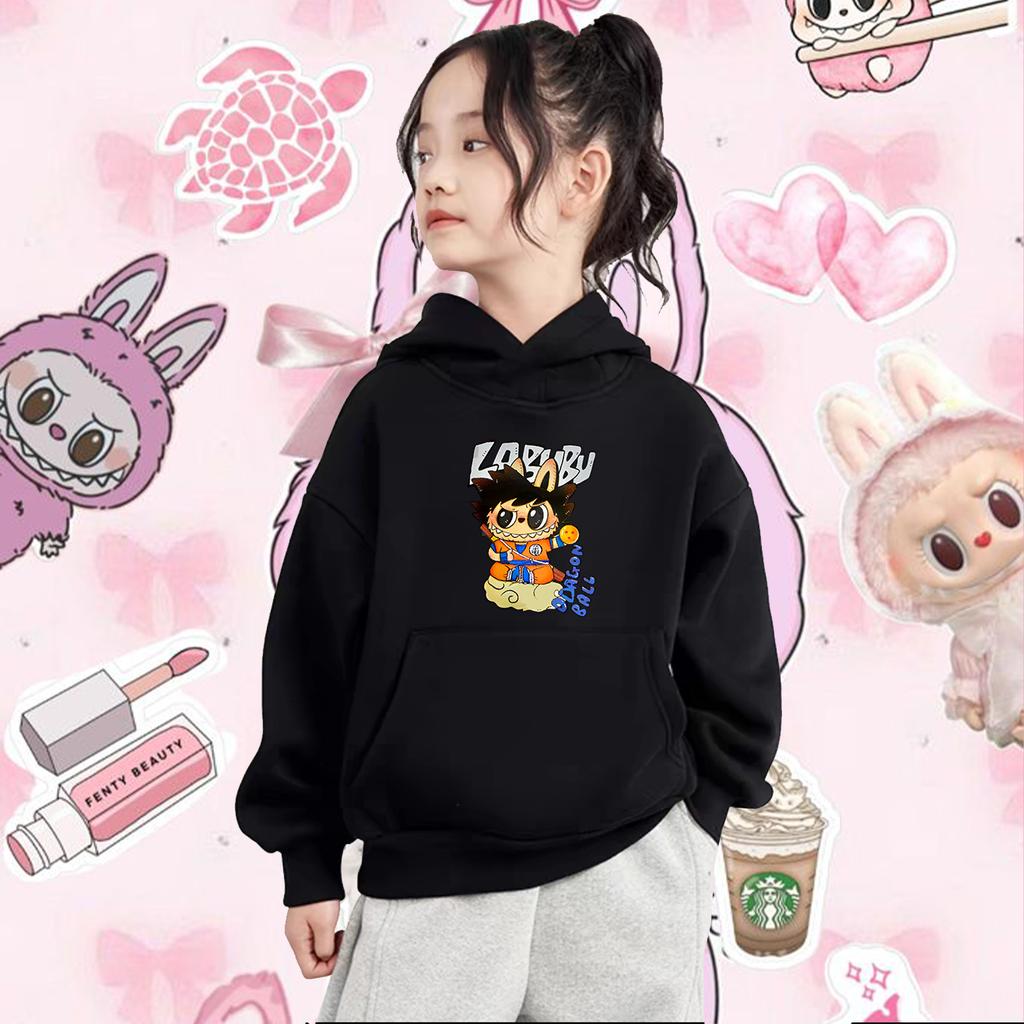 Children's Hoodie New Trendy Labubu Children's Cute Cartoon Casual Daily Hoodie 100-160cm Boys Girls