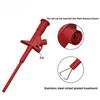 2pcs Quick Test Hook Clip Professional Insulated High Voltage Flexible Testing Probe 4mm Banana Socket Red&Black