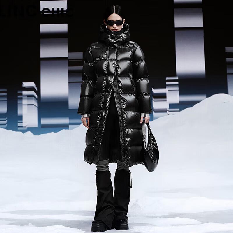 Jinyujie Women's Long Thickened Puffer Down Jacket