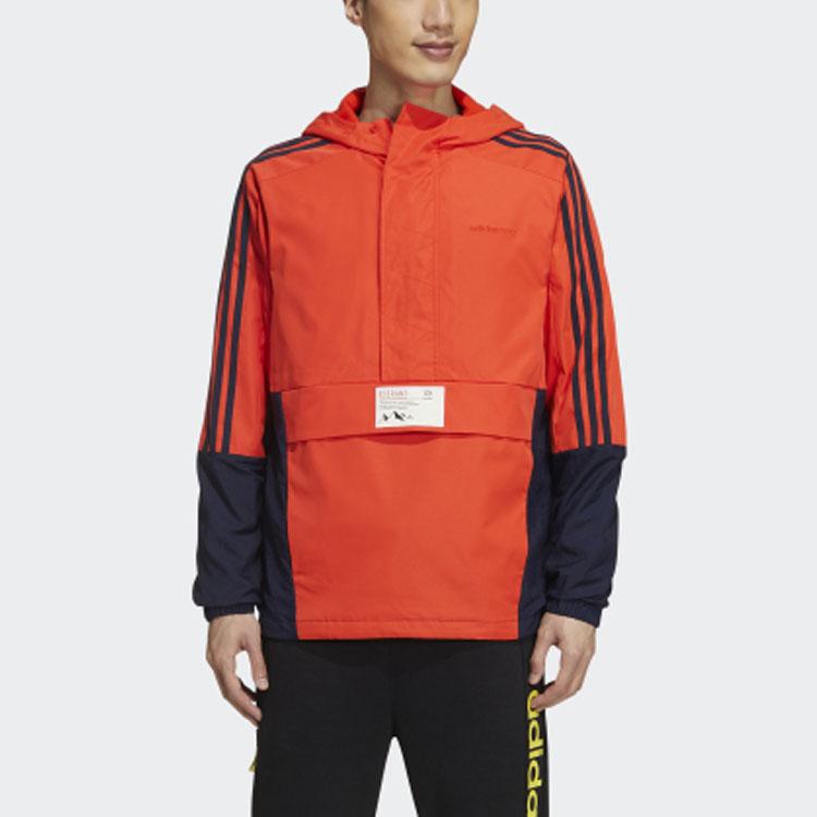 Adidas Neo Casual Sports Jacket Men Outerwear Dark-Orange Yellow GM2295