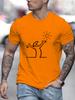 Men's T-Shirt La Linea Amazing Cotton Tees Oversized Graphic T Shirts Vintage Adult Print Graphic Tee Shirt for Men