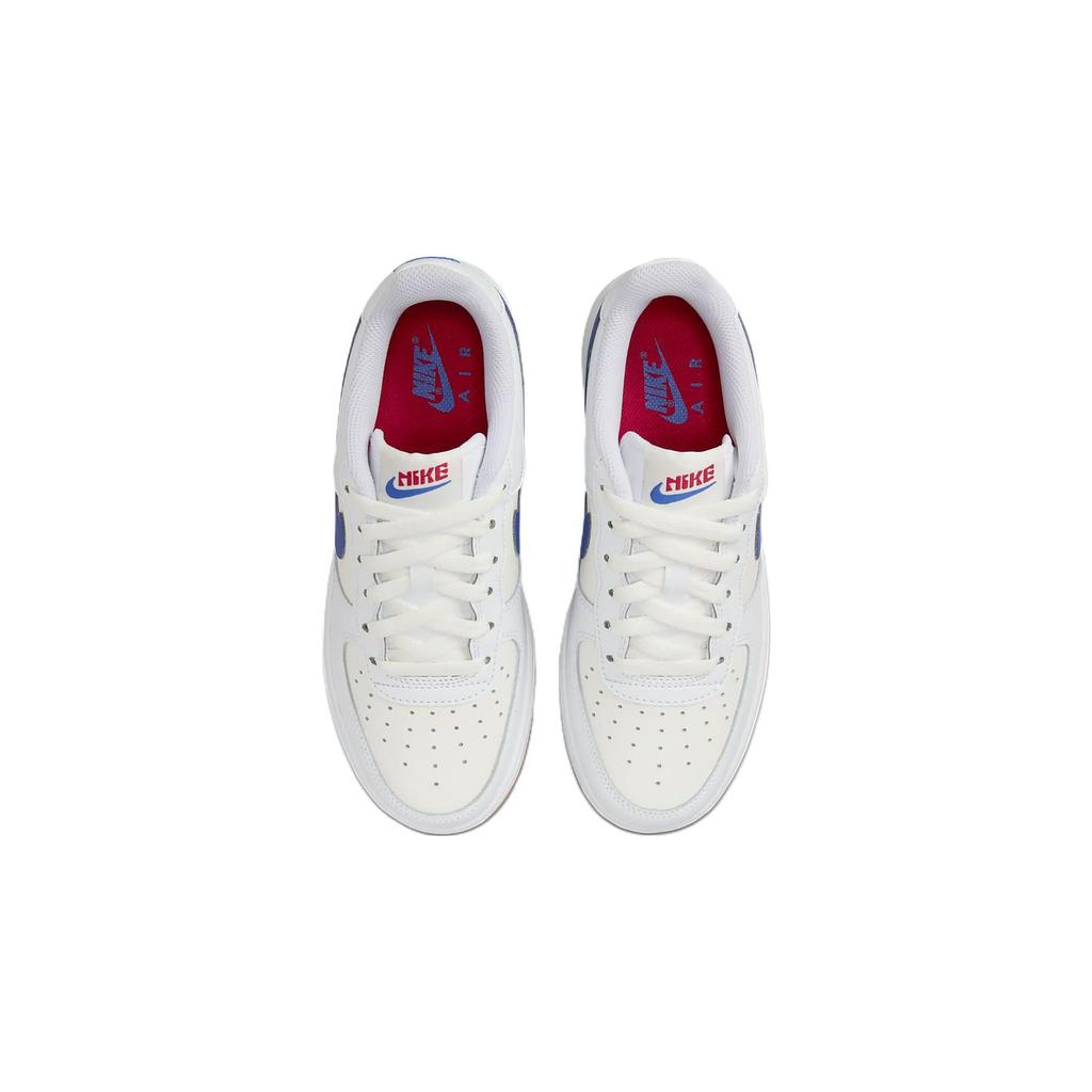 Nike Air Force 1 GS White Game Royal Gum Kids Sneakers Summit-White University-Red DX5805-179