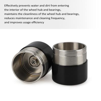 Trailer Bearing Buddies 4PCS Aço Inoxidável Roda Hub Bearing Buddies Centro Caps Protetor com