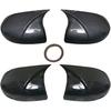 Side Rearview Mirror Cap Wing Mirror Cover Compatible With Honda Jazz GK5 2014-2020 Car Accessories(Low Prof Black)