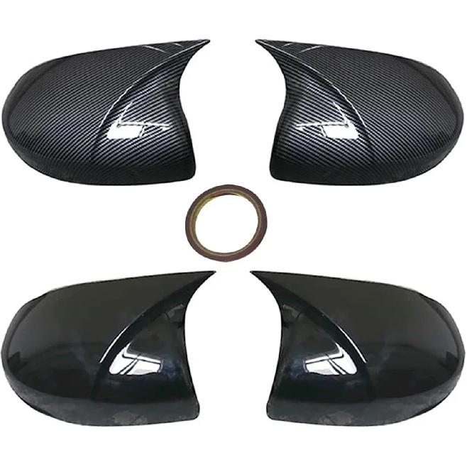 Side Rearview Mirror Cap Wing Mirror Cover Compatible With Honda Jazz GK5 2014-2020 Car Accessories(Low Prof Black)