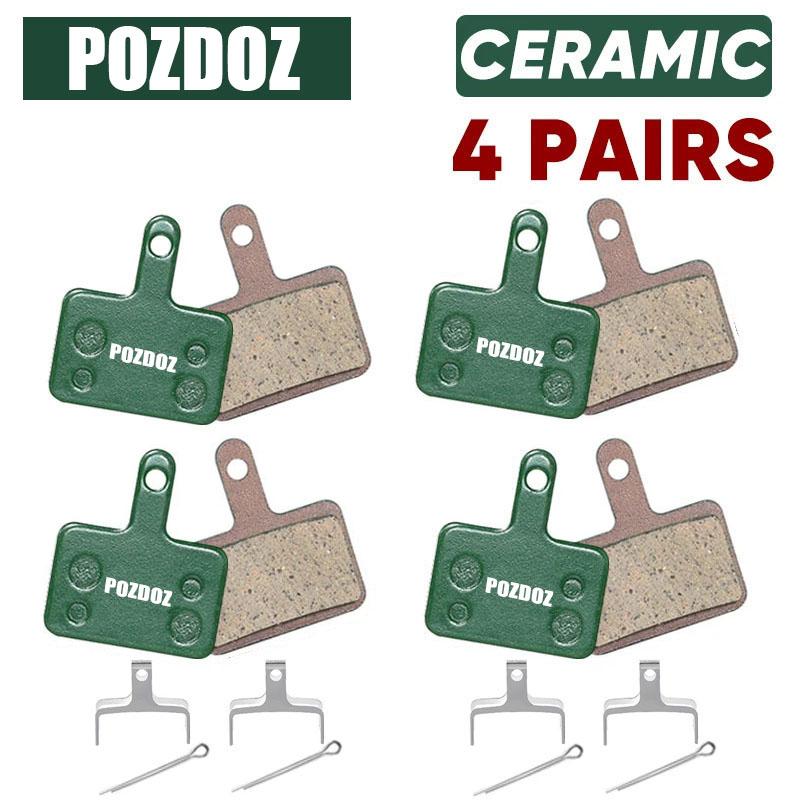 POZDOZ  MTB Ceramic Road Brake Pads for SHIMANO B01S B05S Mountain Bicycle Hydraulic Disc Brake Pads Bike Cycling Parts